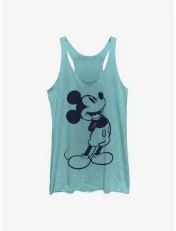 New 🛒 Disney Mickey Mouse Classic Mickey 👧 Girls Tank 👍
