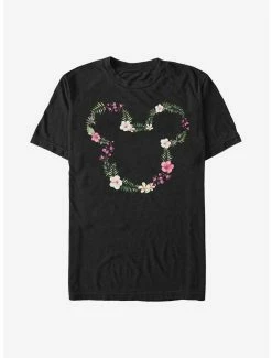 Budget 💯 Disney Mickey Mouse Floral Mickey T-Shirt 🌟