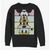 Budget 🔥 Disney Mickey Mouse And Friends Boxed Eyes Crew Sweatshirt 🔔