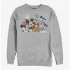 Coupon 🥰 Disney Mickey Mouse And Friends Group Crew Sweatshirt 🧨