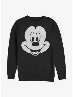 Discount 🔥 Disney Mickey Mouse Big Face Mickey Crew Sweatshirt 🧨