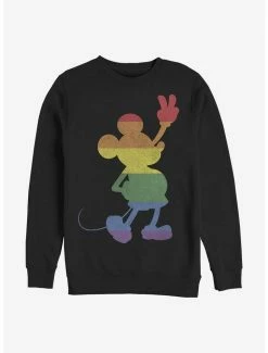 Hot Sale 🔥 Disney Mickey Mouse Love Is Love Pride Mickey Crew Sweatshirt 🤩