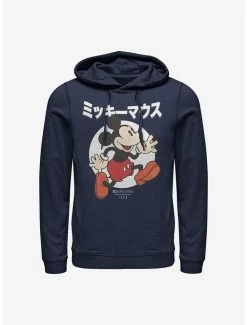 Flash Sale 🤩 Disney Mickey Mouse Japanese Text Comic Hoodie 👍