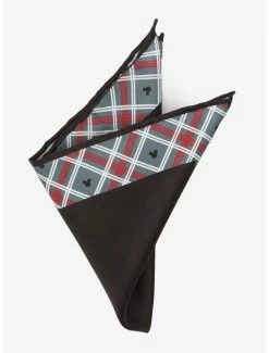 Cheap 🤩 Disney Mickey Mouse Holiday Plaid Pocket Square 😍