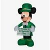 New 👏 Disney Mickey Mouse St. Patricks Day Airblown 🤩