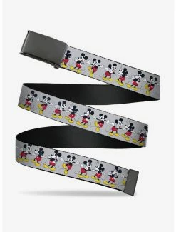 Deals ✨ Disney Mickey Mouse Poses Gray Clamp Belt 😍
