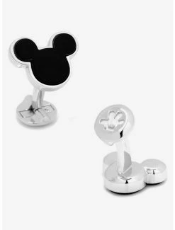 Wholesale ✔️ Disney Sterling Silver and Onyx Mickey Mouse Cufflinks 🌟