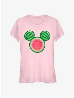 Cheapest 🎁 Disney Mickey Mouse Watermelon Ears 👧 Girls T-Shirt 🌟