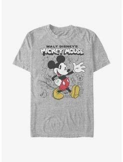 Best Pirce 👍 Disney Mickey Mouse Sketchbook T-Shirt ❤️