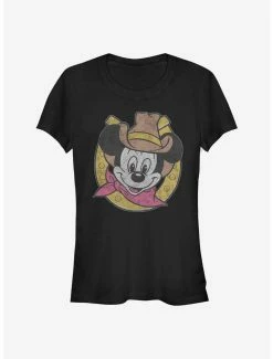 Promo ⌛ Disney Mickey Mouse Cowboy Mickey 👧 Girls T-Shirt 😍