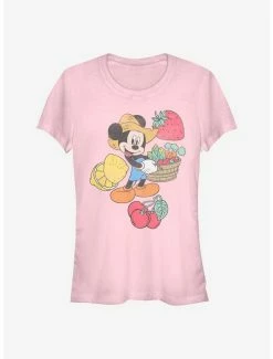 New ⌛ Disney Mickey Mouse Farmer Mickey 👧 Girls T-Shirt 🔔