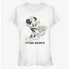 Promo 👏 Disney Mickey Mouse Heart The Earth 👧 Girls T-Shirt ⭐