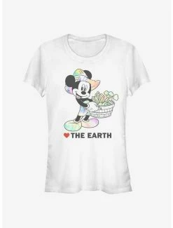 Promo 👏 Disney Mickey Mouse Heart The Earth 👧 Girls T-Shirt ⭐