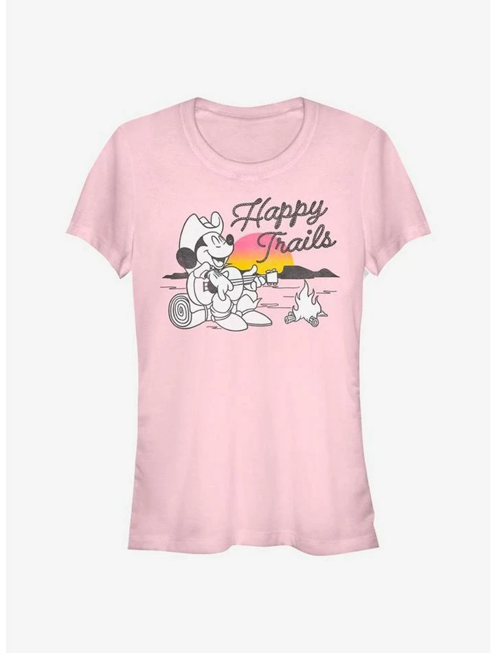 Budget β€οΈ Disney Mickey Mouse Happy Trails π§ Girls T-Shirt π₯°