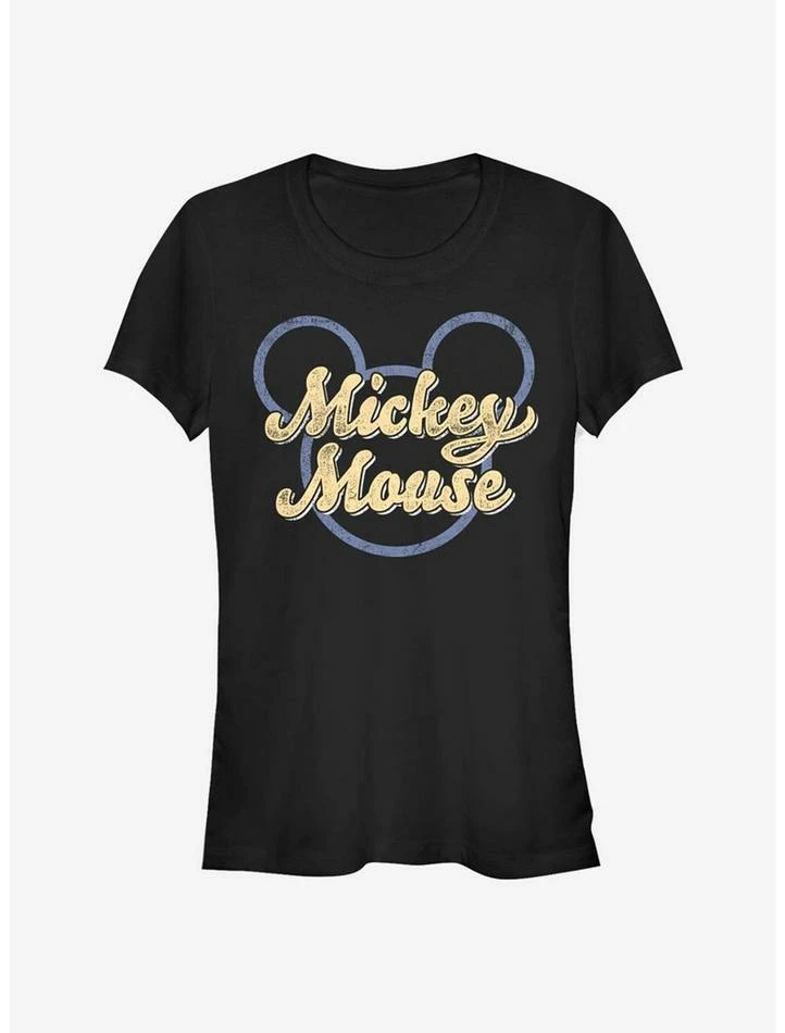 Cheapest π― Disney Mickey Mouse Mickey Script π§ Girls T-Shirt π