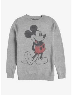 New 👍 Disney Mickey Mouse Vintage Classic Crew Sweatshirt ⌛