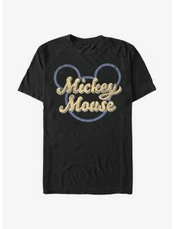 Buy 🔔 Disney Mickey Mouse Mickey Script T-Shirt 😉
