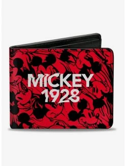 Hot Sale 😀 Disney Mickey Mouse 1928 Smiling Bifold Wallet ❤️