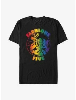 Wholesale 😉 Disney Mickey Mouse Fabulous Five Rainbow T-Shirt 👏