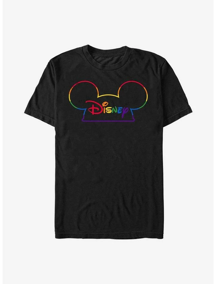 Discount π Disney Mickey Mouse Rainbow Pride Mouse Ears T-Shirt π
