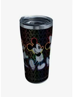 Best Pirce ✨ Disney Mickey and Minnie Rainbow 20oz Stainless Steel Tumbler With Lid 😀