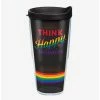 Discount 🛒 Disney Think Happy Thoughts Rainbow 24oz Classic Tumbler With Lid 😍