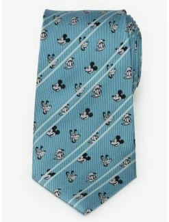 Coupon 🎁 Disney Mickey and Friends Aqua Striped Tie 😉