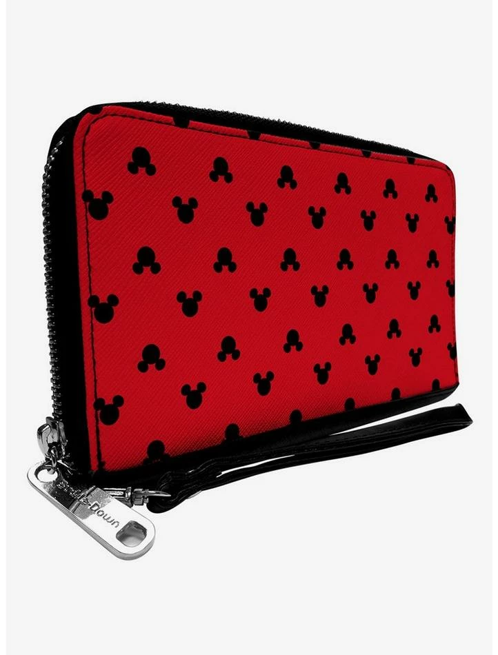 Promo 𧨠Disney Mickey Mouse Silhouette Zip Around Wallet π§¨