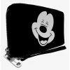 Cheapest 😀 Disney Mickey Mouse Smiling Zip Around Wallet ❤️