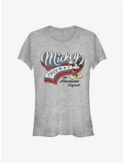 Best Sale 🔔 Disney Mickey Mouse 1928 An American Legend 👧 Girls T-Shirt ✨