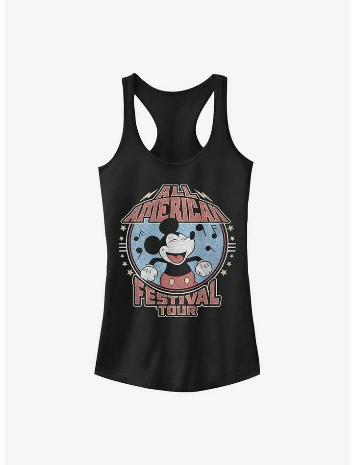 Best Pirce 𧨠Disney Mickey Mouse All American Festival Tour π§ Girls Tank π₯