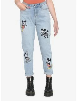 Deals 👏 Her Universe Disney Mickey Mouse Embroidered Mom 👖 Jeans 🎉