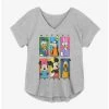 New 🔥 Disney Mickey Mouse Friends 👧 Girls Plus Size T-Shirt 🧨