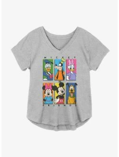 New 🔥 Disney Mickey Mouse Friends 👧 Girls Plus Size T-Shirt 🧨