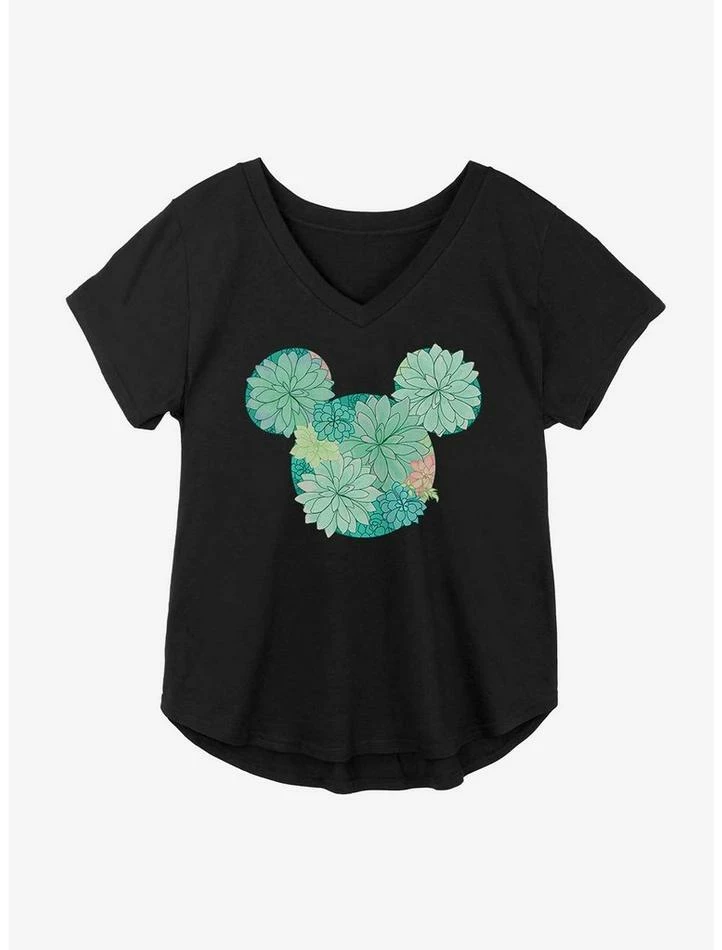 Best reviews of π Disney Mickey Mouse Succulents π§ Girls Plus Size T-Shirt βοΈ