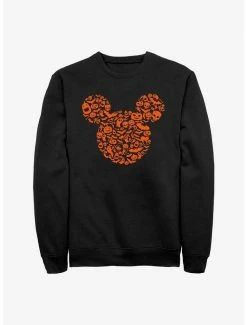 Deals 😀 Disney Mickey Mouse Ears 🦇 Halloween Icons Sweatshirt 💯