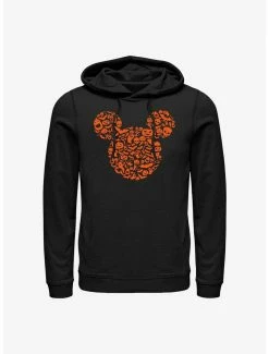 Best Pirce 🎁 Disney Mickey Mouse Ears 🦇 Halloween Icons Hoodie 💯