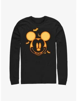Best deal 🔔 Disney Mickey Mouse 🦇 Halloween Bats Long-Sleeve T-Shirt 🔔