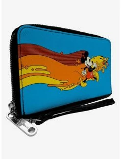 Brand new 🎉 Disney Mickey Mouse And Pluto Action Wave Zip Around Wallet 🔔
