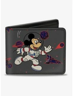 Outlet 🔥 Disney Mickey Mouse Astronaut In Space Bifold Wallet 🥰