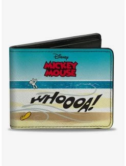 Hot Sale 🎁 Disney Mickey Mouse Blown Away Whoa Bifold Wallet 🔥