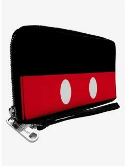 Hot Sale 😍 Disney Mickey Mouse Buttons Zip Around Wallet 🔔