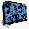 Promo 😀 Disney Mickey Mouse Expressions Zip Around Wallet 🔔