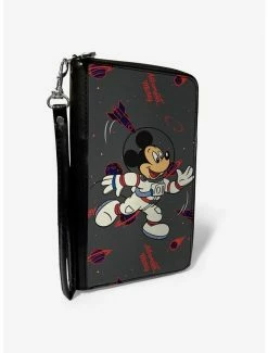Flash Sale 😍 Disney Mickey Mouse In Space Zip Around Wallet 🛒