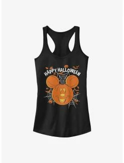 Discount ⌛ Disney Mickey Mouse Jack O' Lantern 👧 Girls Tank 😀