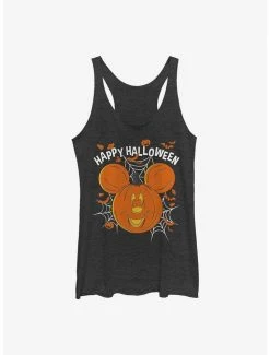 Promo 🎁 Disney Mickey Mouse Jack O' Lantern 👧 Girls Tank 💯