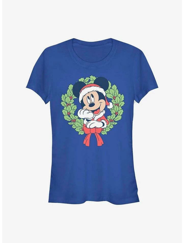Cheap β€οΈ Disney Mickey Mouse Mickey π Christmas Wreath π§ Girls T-Shirt βοΈ