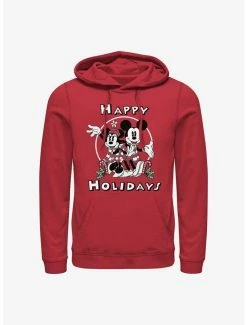 Brand new 😀 Disney Mickey Mouse Mickey & Minnie Holiday Hoodie 💯