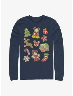 Outlet ⌛ Disney Mickey Mouse Gingerbread Mouses Long-Sleeve T-Shirt 🛒