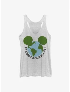 New 👍 Disney Mickey Mouse Be Kind To Our Planet 👧 Girls Tank ❤️